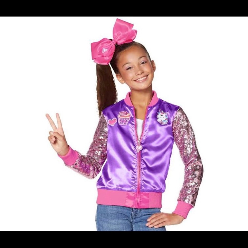 I am selling a Kid JoJo Siwa Bomber Jacket for $32